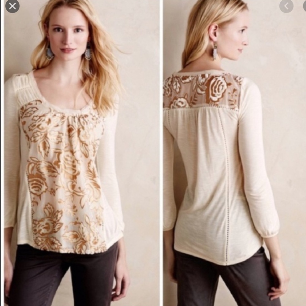 Anthropologie Mariana Blouse Meadow Rue XS